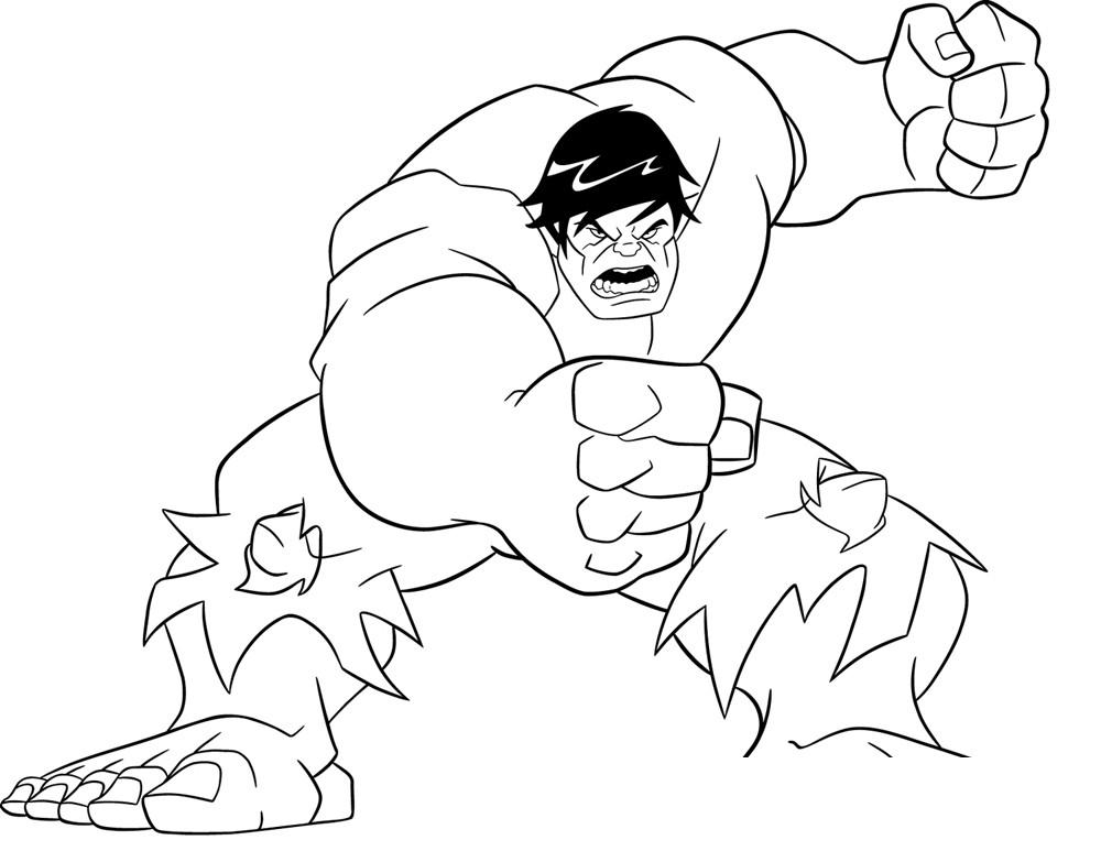 Easy Avengers Coloring Pages