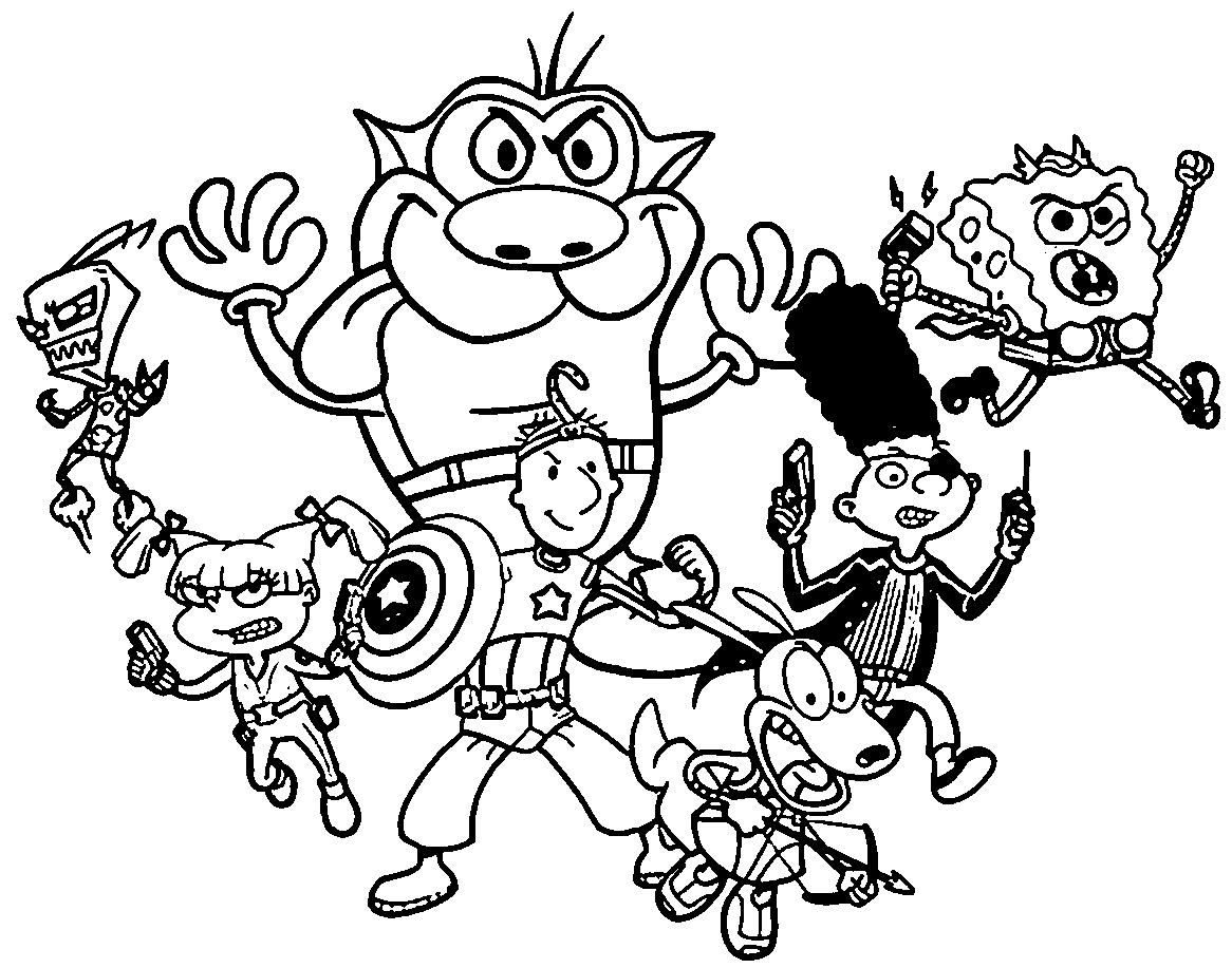 90s Coloring Pages & Books 100 FREE and printable!