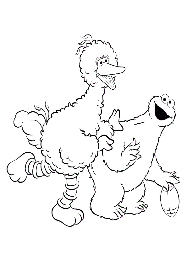 Big Bird Coloring Pages | Coloring Page Blog