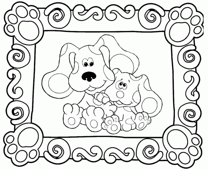 Printable Blues Clues Coloring Pages