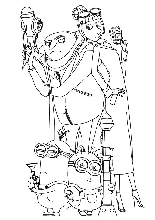 Despicable Me: Coloring Pages & Books - 100% FREE and printable!