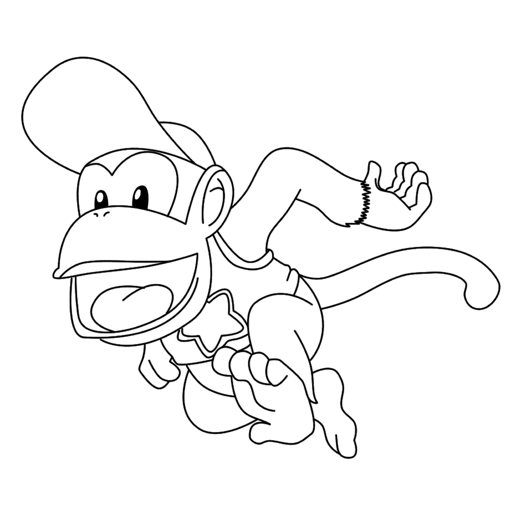 Featured image of post Donkey Kong Coloring Pages Donkey kong likes eating bananas and throwing barrels