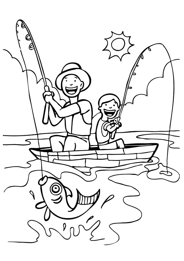 Fisherman: Coloring Pages & Books - 100% FREE and printable!