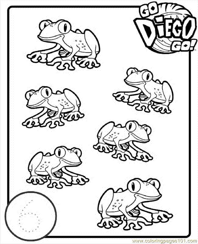 Coloring Pages Go Diego Go 2025 