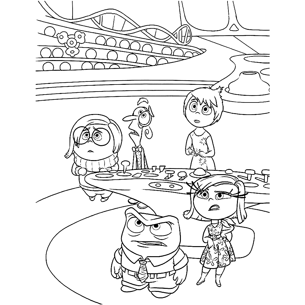 Inside Out Coloring Pages Books 100 Free And Printable