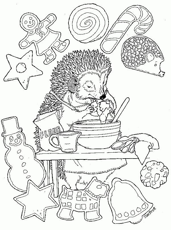 Jan Brett Coloring Pages Books 100 FREE And Printable 