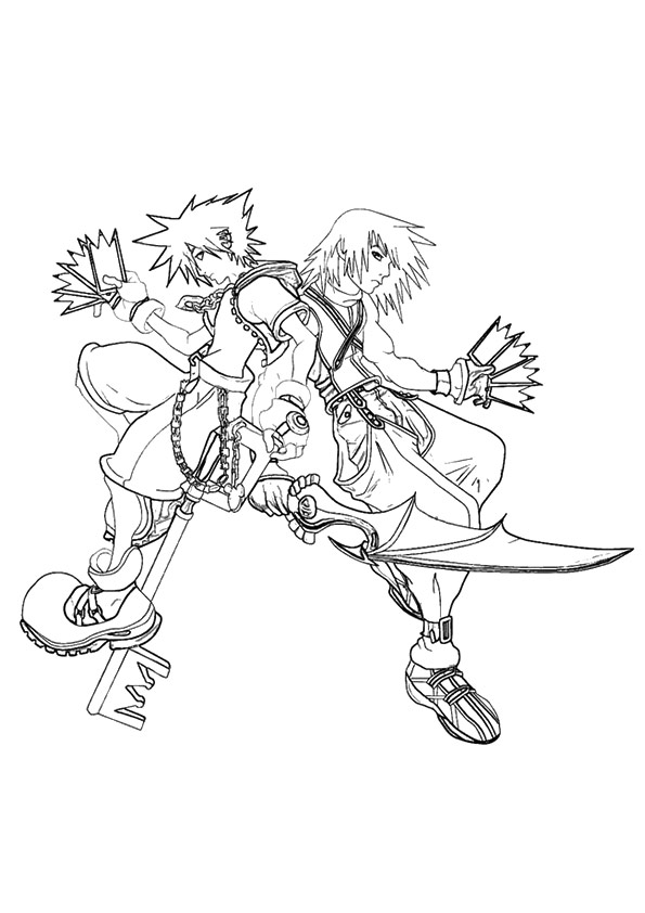 Featured image of post Kingdom Hearts Coloring Pages Sora Sora kingdom hearts is a character from kingdom hearts