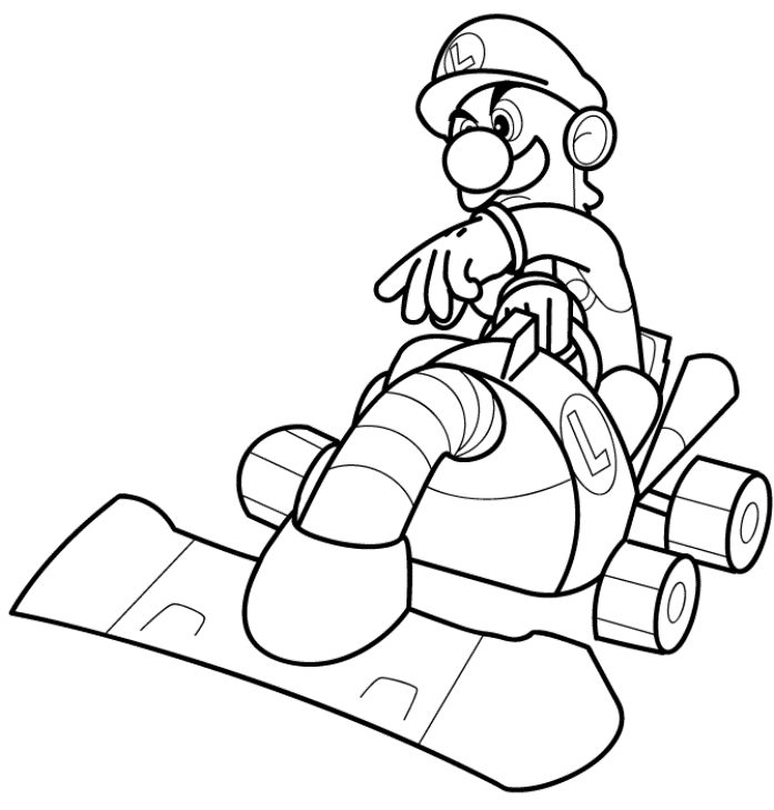 Mario Kart Coloring Pages Books 100 Free And Printable