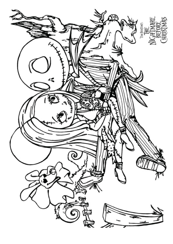 ▷ the nightmare before christmas coloring pages  books