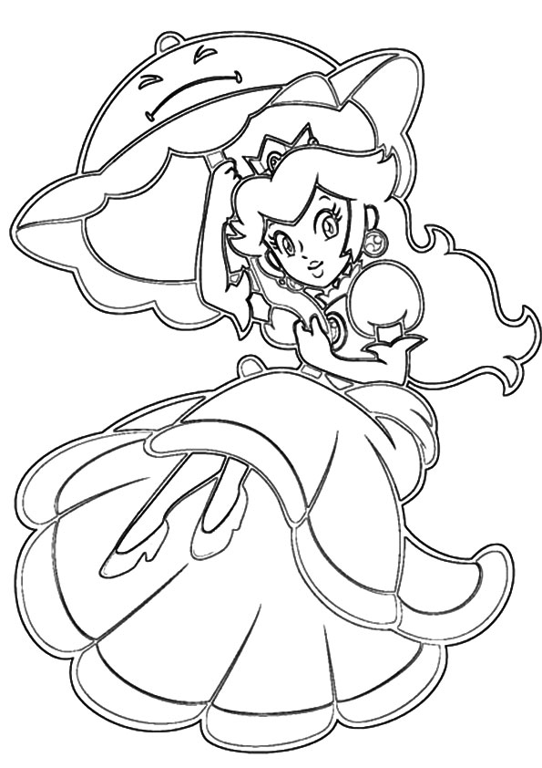 Free Princess Peach Coloring Pages For Kids Princess Peach Coloring 