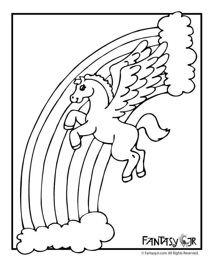 pegasus pictures to color