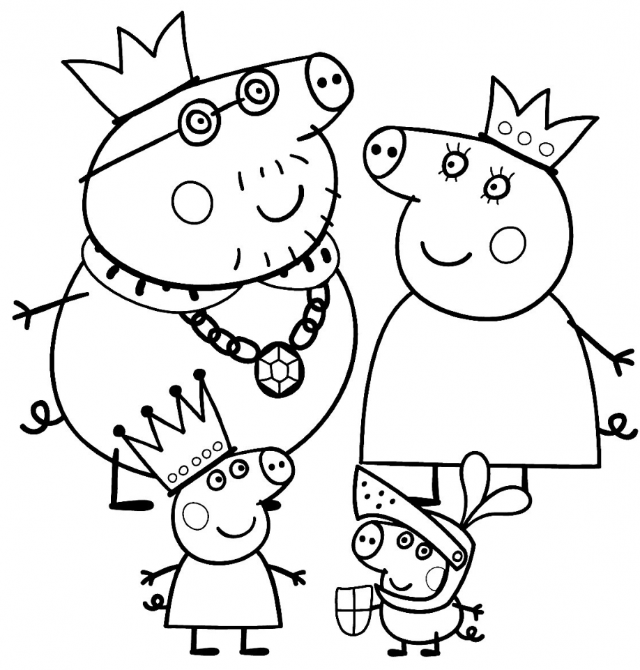 Piggy Coloring Pages Printable for Free Download