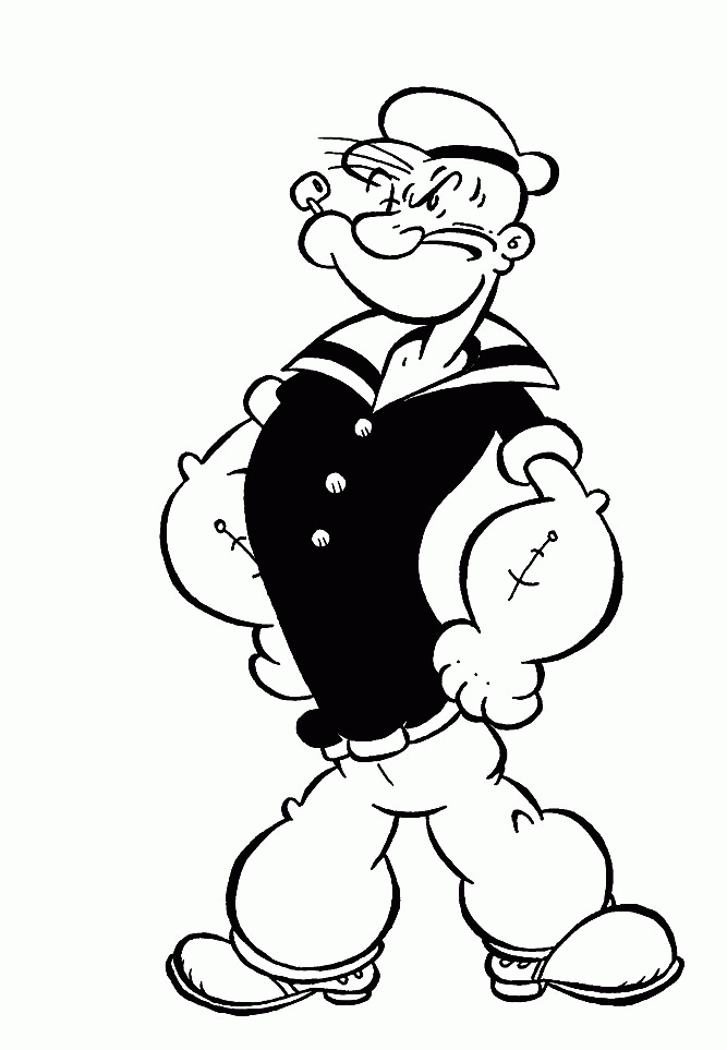 Popeye: Coloring Pages & Books.
