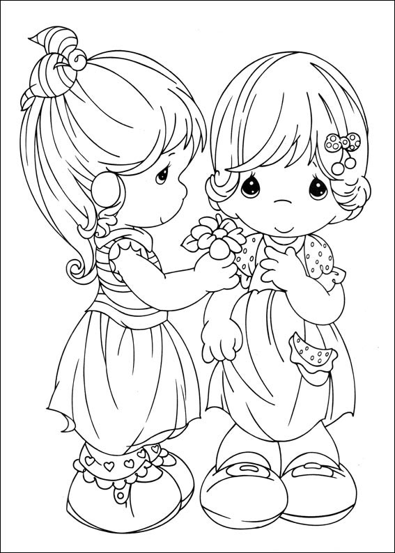 free coloring pages of precious moments