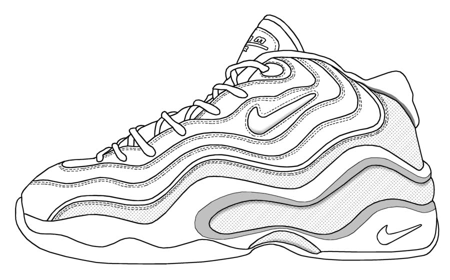 Yeezy shoes coloring pages hotsell