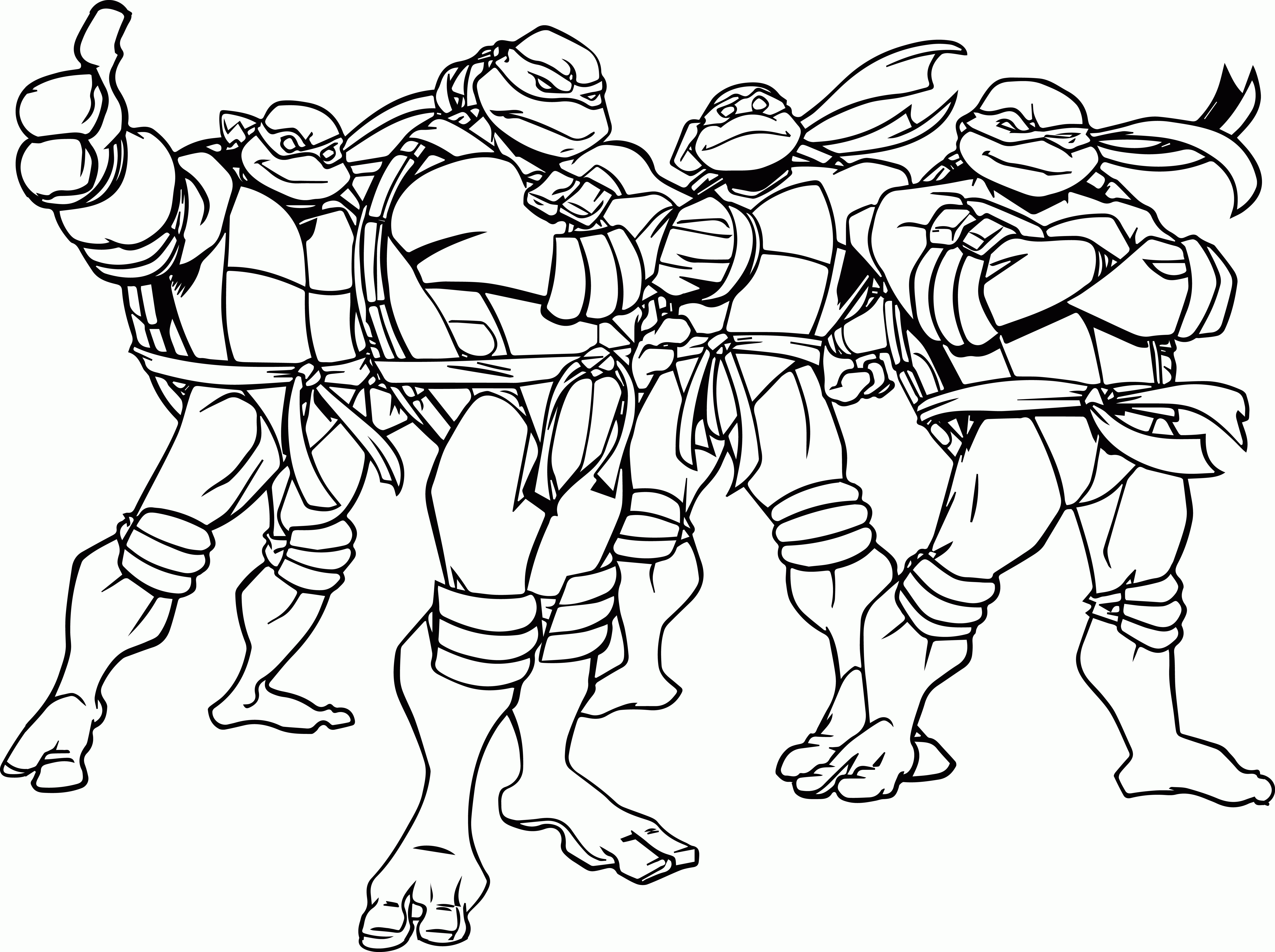 Teenage Mutant Ninja Turtles Coloring Pages Books 100 FREE And Printable 