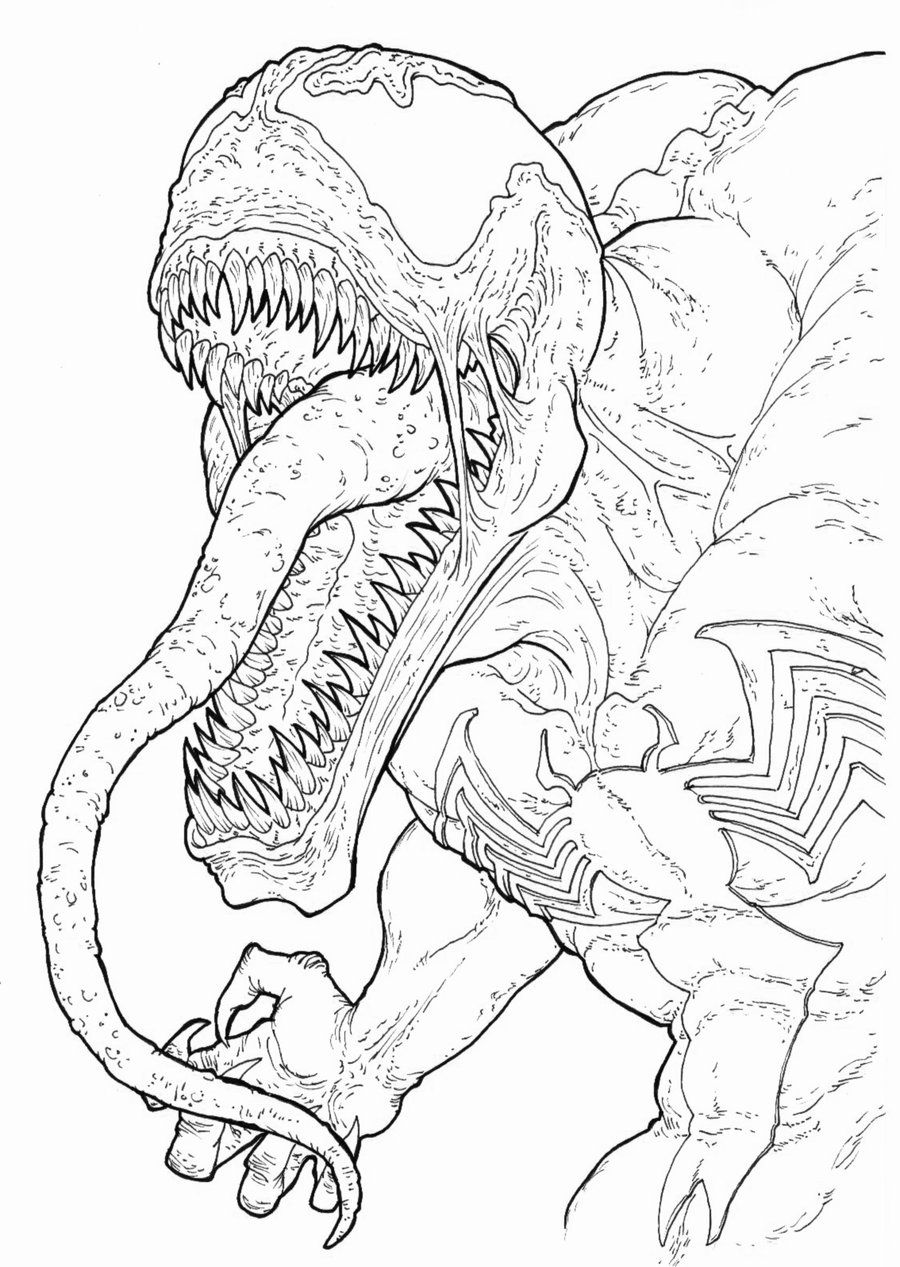 Venom Coloring Pages & Books 100 FREE and printable!