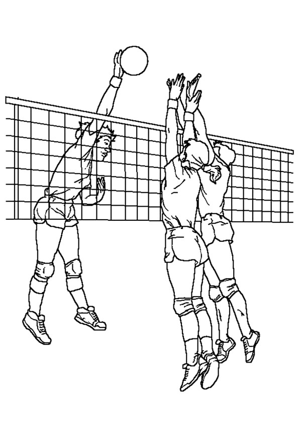29+ Volleyball Coloring Pages Printable