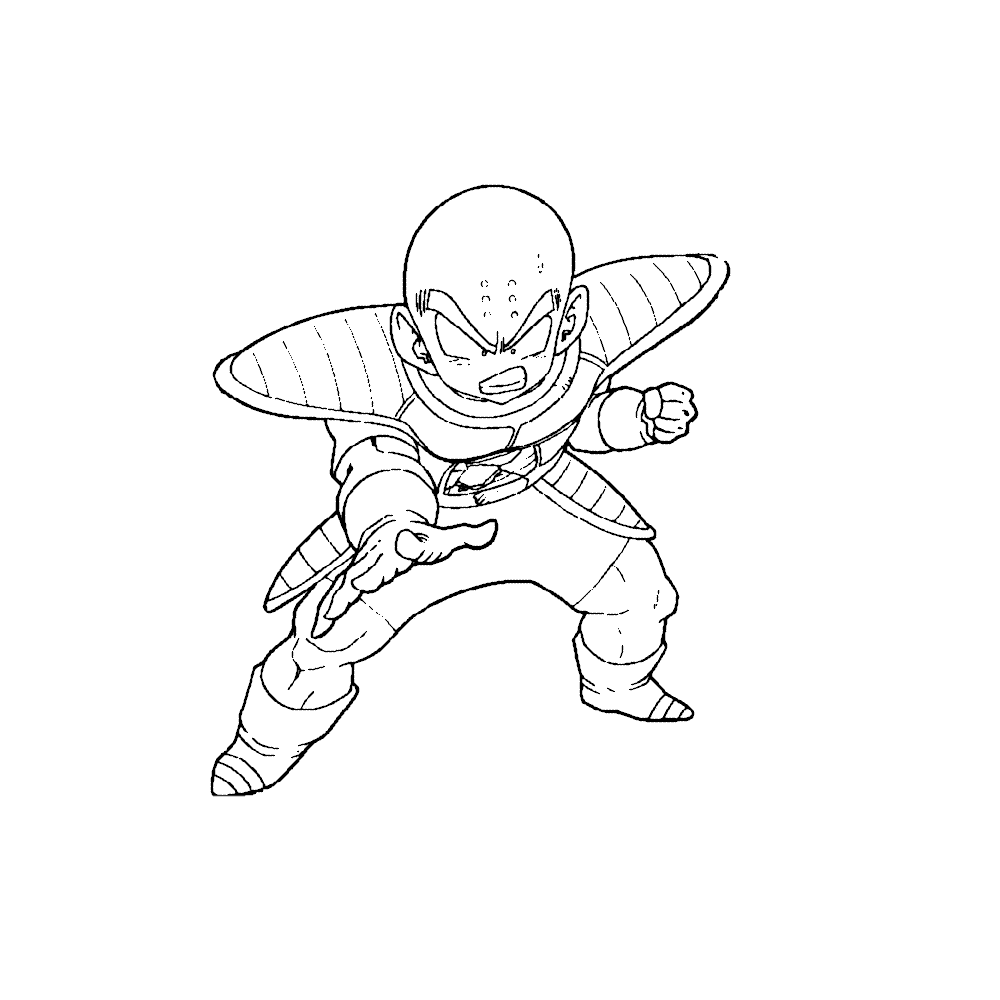 Desenhos para colorir de Dragon Ball Z Piccolo - Imprimível grátis