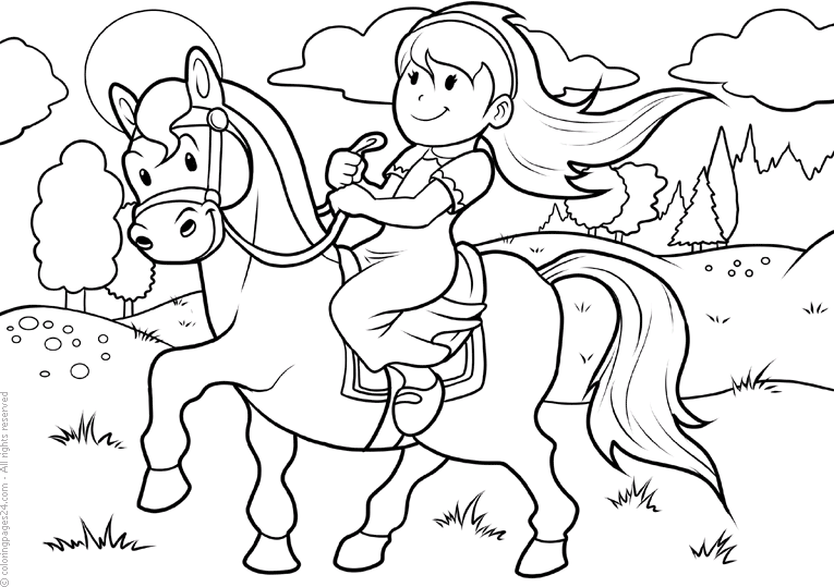 Horses: Coloring Pages & Books - 100% FREE and printable!