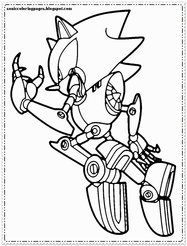 Coloring page - Metal Sonic