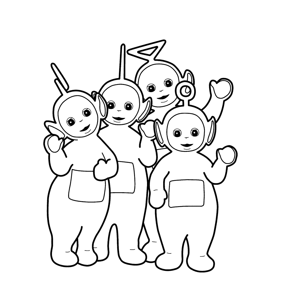 Teletubbies: Coloring Pages & Books.